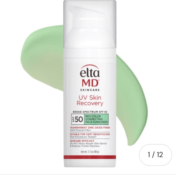 EltaMD UV Skin Recovery Red Color Correcting Green Tint Broad Spectrum SPF 50 - Picture 3 of 3